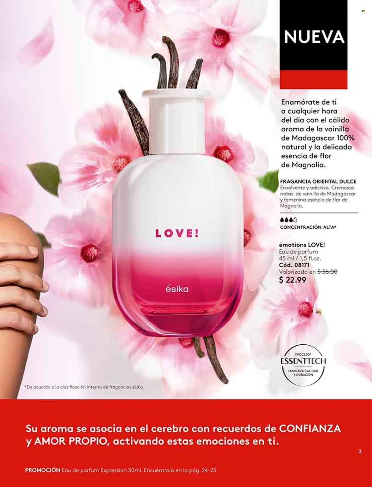 Folleto actual Ésika - Ventas - perfume. Página 3.