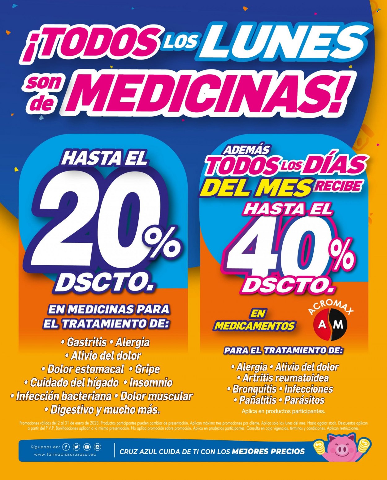 Catálogo Farmacias Cruz Azul - 1.1.2023 - 31.1.2023. Página 12.