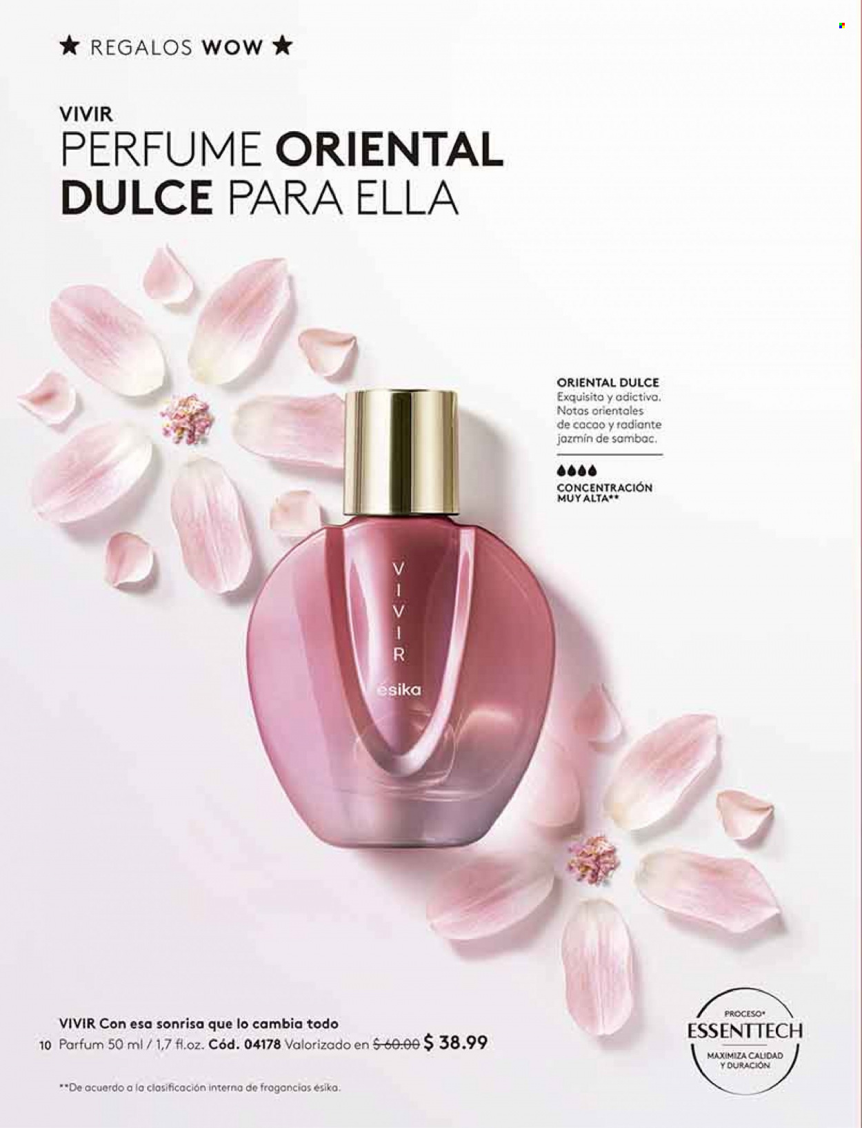 Folleto actual Ésika - Ventas - perfume. Página 10.