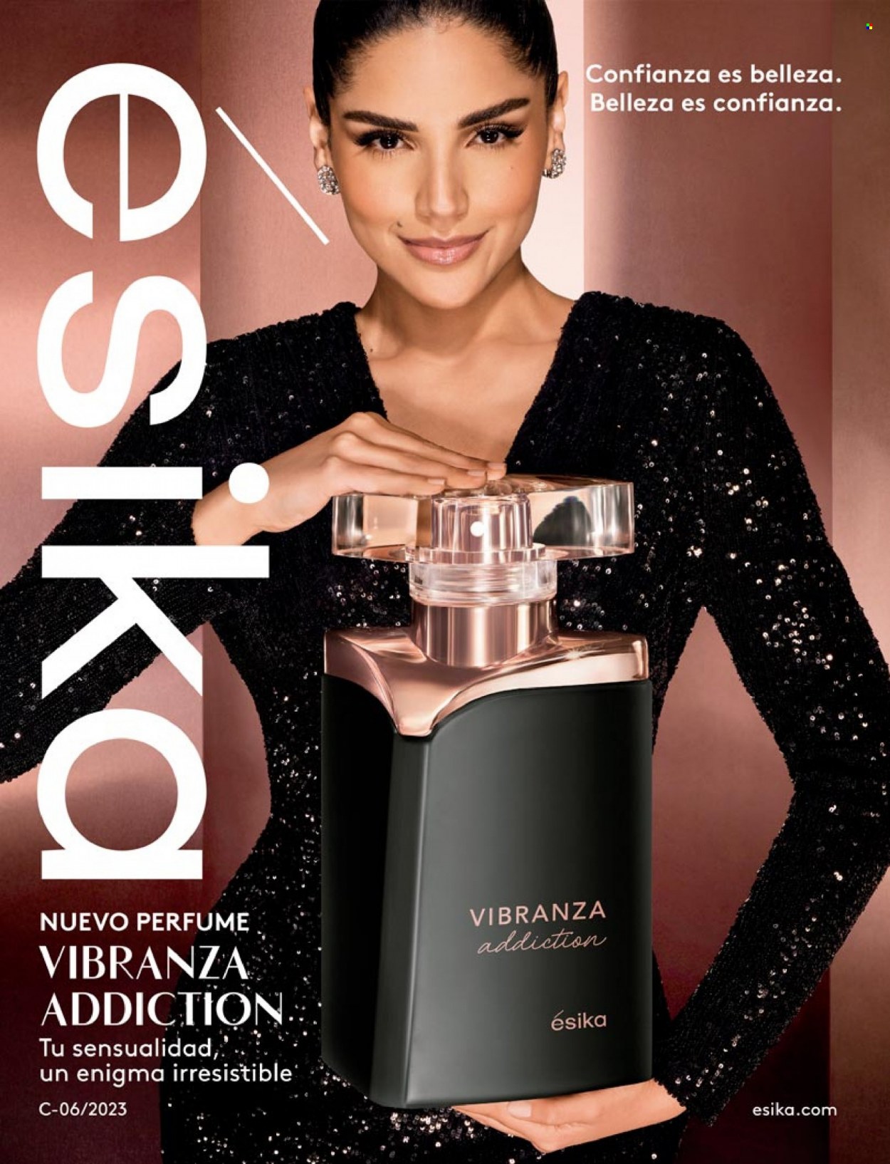 Folleto actual Ésika - Ventas - perfume. Página 1.