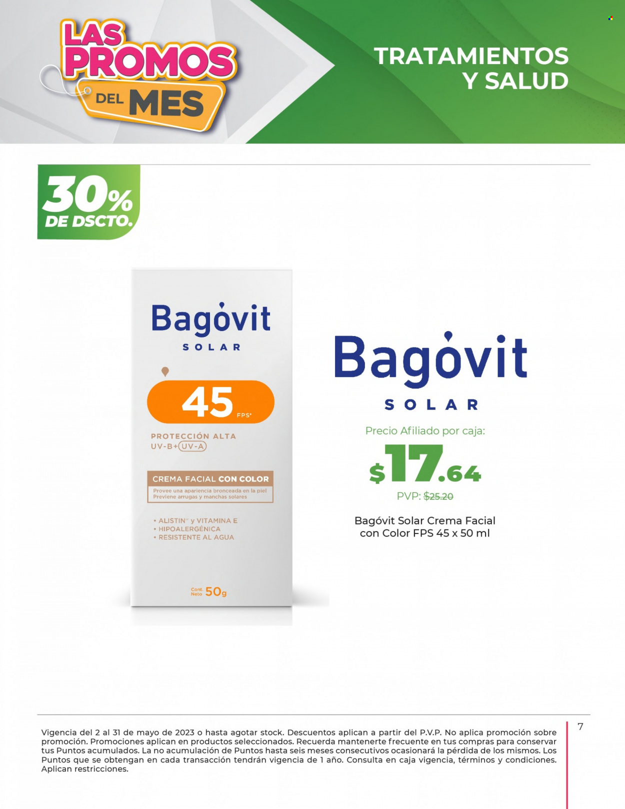 Folleto actual Pharmacy's - 1.5.2023 - 31.5.2023 - Ventas - Bagóvit, crema, crema facial. Página 6.