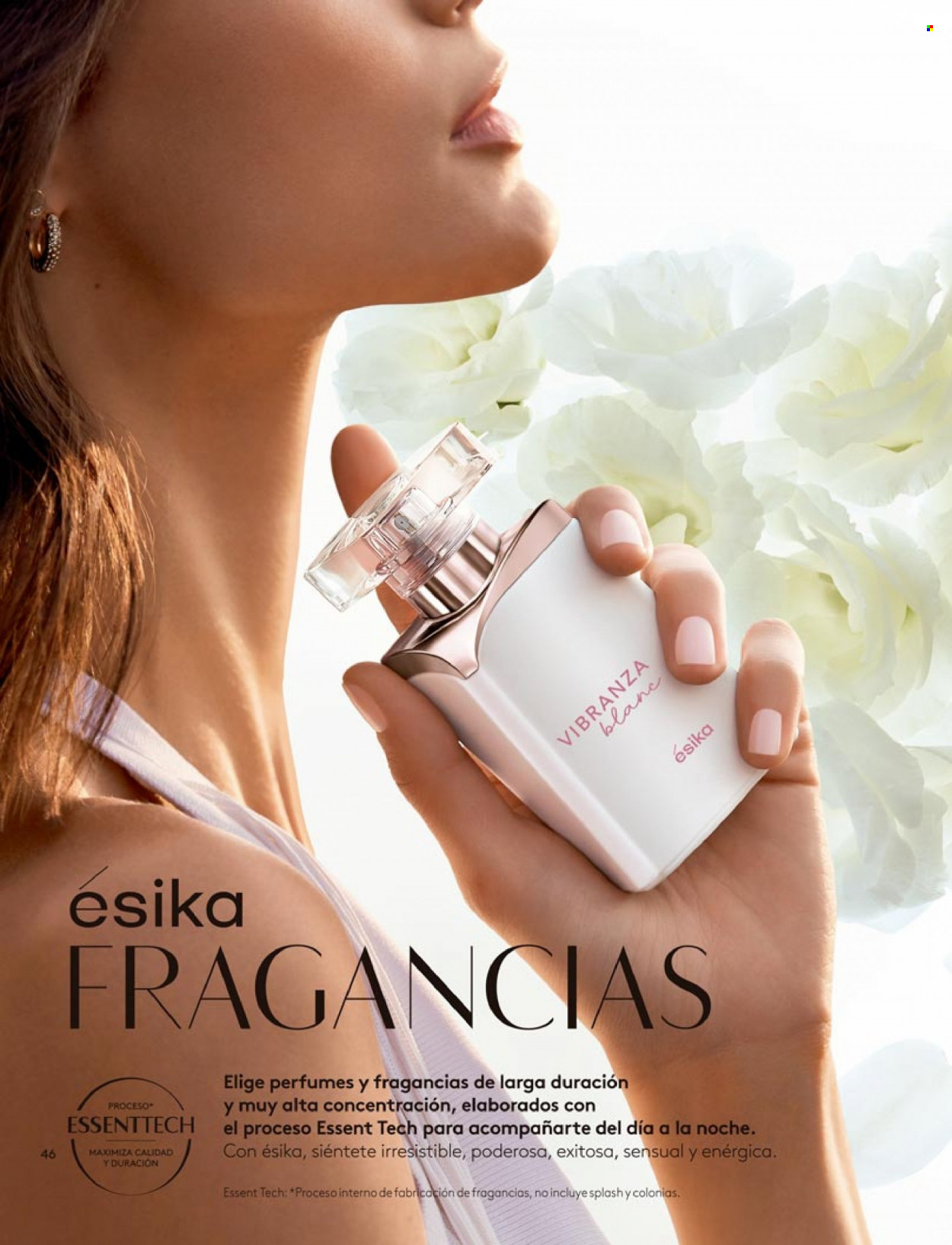 Folleto actual Ésika - Ventas - perfume. Página 46.