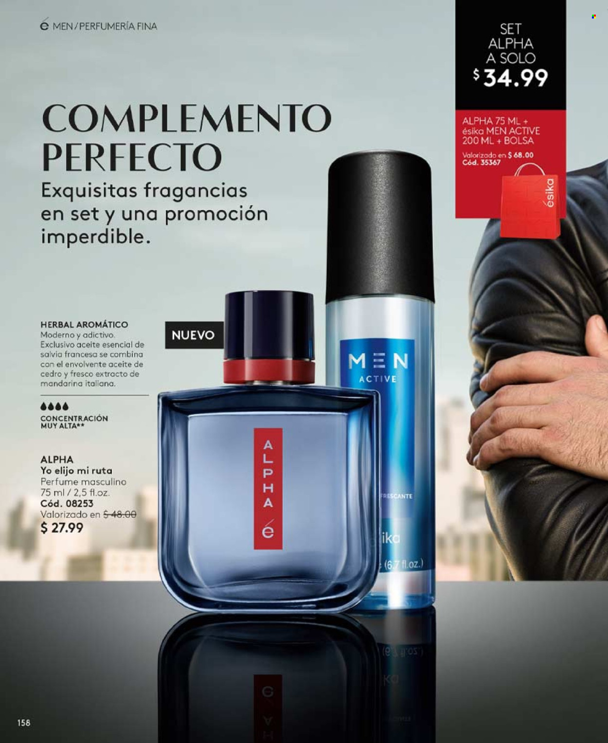 thumbnail - Folleto actual Ésika - Ventas - perfume, aceite esencial. Página 158.