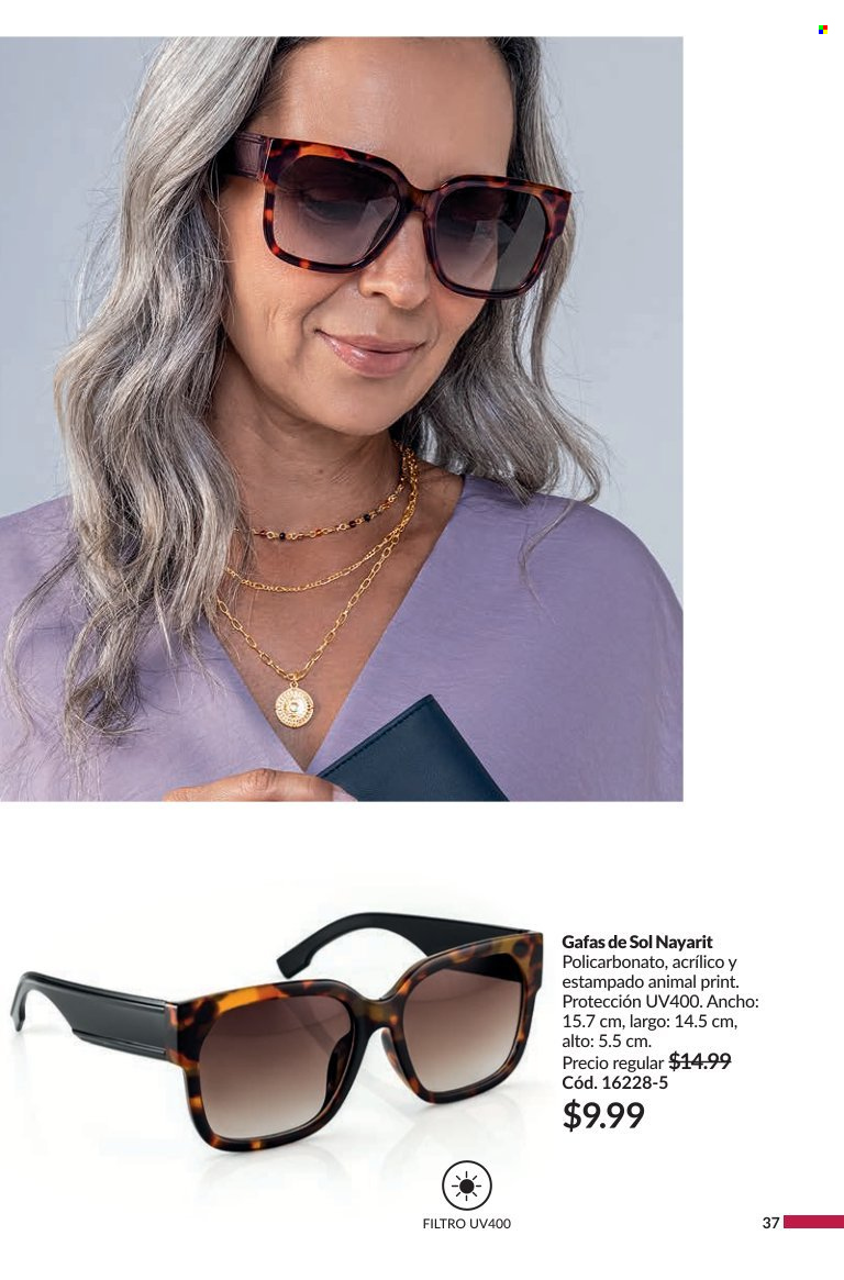 thumbnail - Folleto actual Avon - Ventas - gafas, gafas de sol. Página 37.