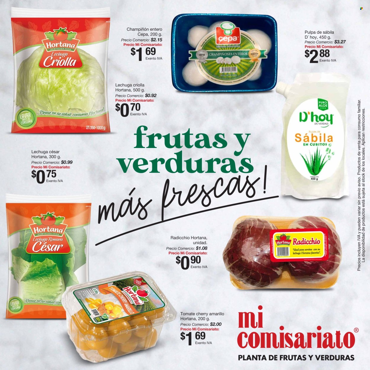 Catálogo Mi Comisariato. Página 1